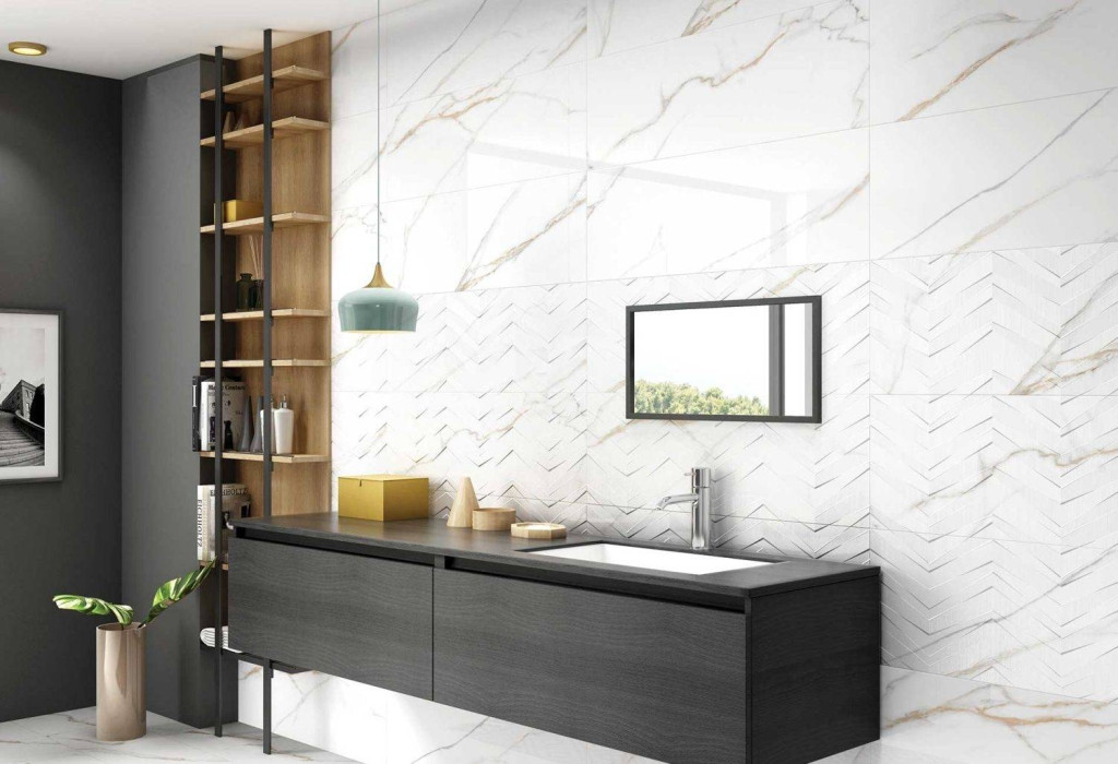 Интерьер Colortile (Колортил) Statuario Iron Ore (Статуарио Айрон Ор)