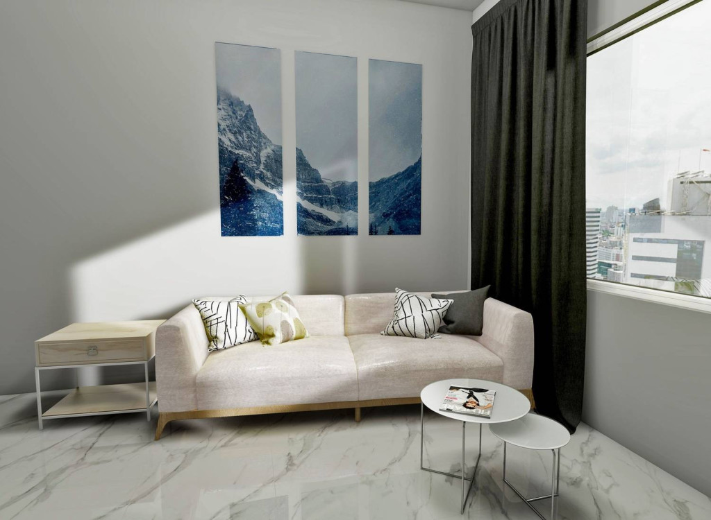 Интерьер Gresant (Гресант) 60x120 Glossy Endless (60x120 Глосси Эндлес) - 12
