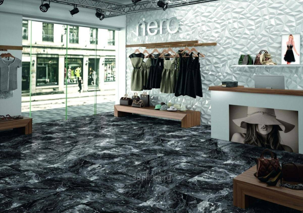 Интерьер Click Ceramica (Клик Керамика) Estatuario-Nero (Эстатуарио-Неро) - 2