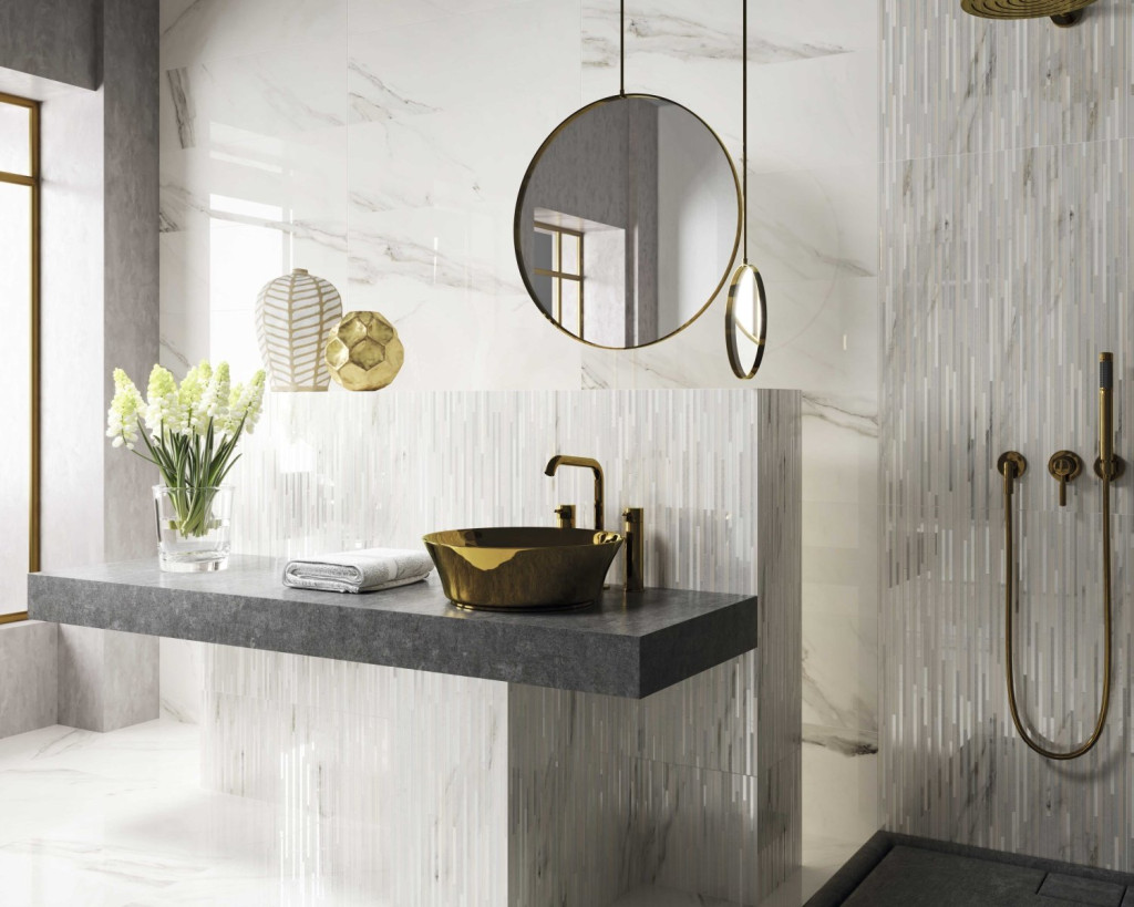 Интерьер Dune (Дюна) Calacatta Superwhite (Калакатта Супервайт)