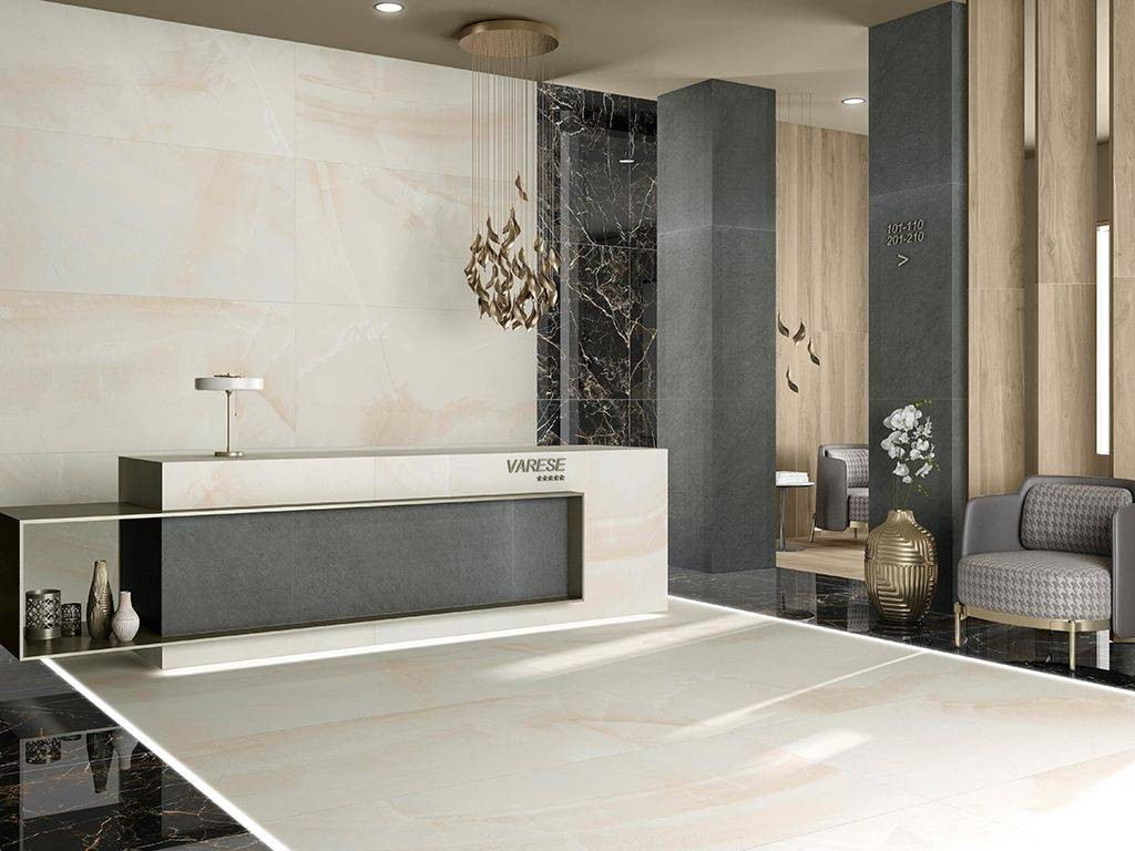 Интерьер Tau Ceramica (Тау Керамика) Varese Onice Big Sizes 120x280 (Варезе Ониче Биг Сайзес 120x280) - 1