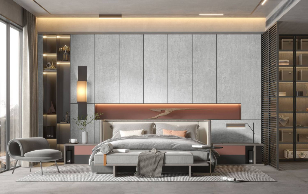 Интерьер TechGres (Техгрес) Concrete White (Конкрете Уайт)