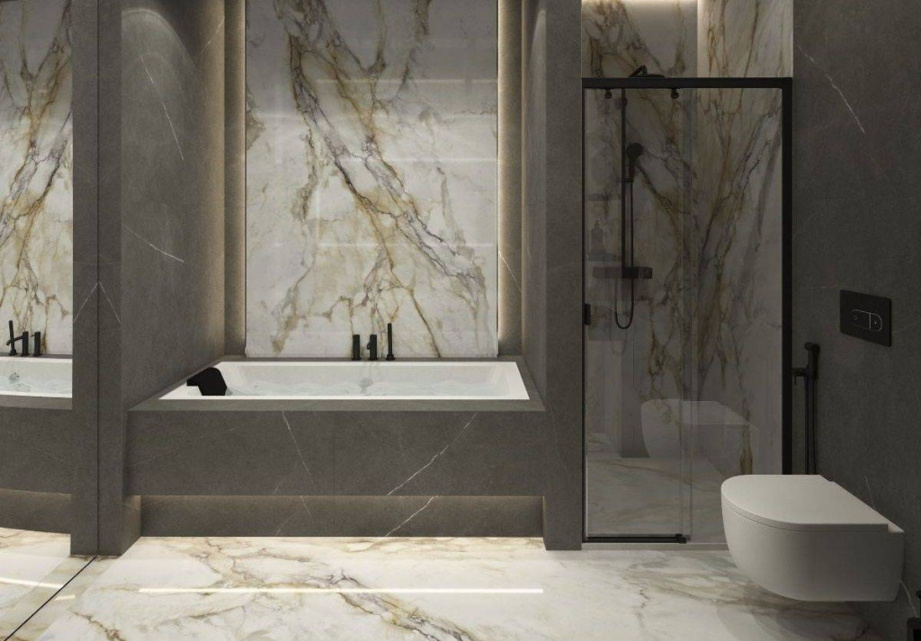 Интерьер Zodiac Ceramica (Зодиак Керамика) Calacatta Royal (Калакатта Роял)