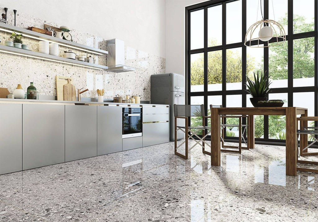 Интерьер Seramiksan (Серамиксан) Terrazzo 60x120 (Терраццо 60x120) - 1