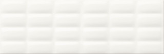 Mei (Meissen) White Glossy Pillow Structure 25x75