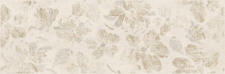 Mei (Meissen) Вставка Organic Цветы Бежевый 25х75