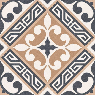 Motto Ceramic Monotone Panther Decor Matt 20x20H0.85