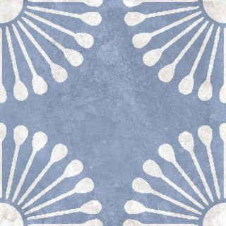 Motto Ceramic Palmas Blue Decor 1 20x20H0.85