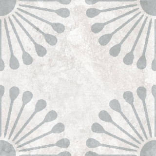 Motto Ceramic Palmas White Decor 2 20x20H0.85