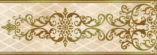 Eurotile Oxana Border Gold 9х24,5