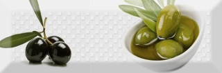 Absolut Keramika Monocolor 10х30 Decor Olives 02 10х30