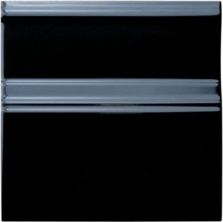 Adex Neri Rodapie Clasico Negro 15x15
