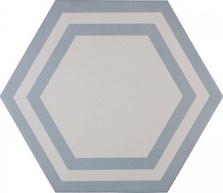 Adex Pavimento Hexagono Deco Azure 20х23