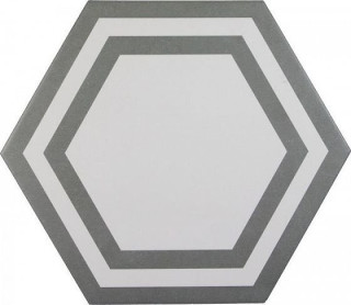 Adex Pavimento Hexagono Deco Dark Gray 20х23