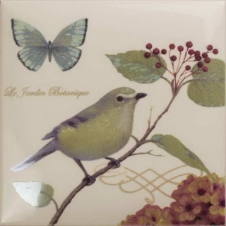Amadis Fine Tiles Botanic Garden Bird 3 Deco 15х15