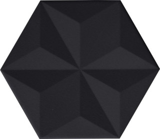 Aparici Chaplin Black Vela Hexagon 25х29