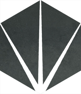 Starline Black Natural Hexagon 25х29