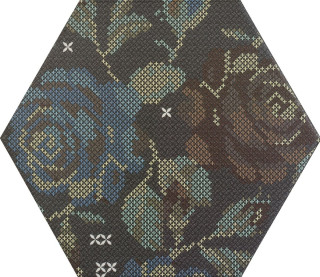 Punto Croce Black Decor Hexagon 25х29