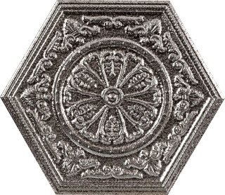 Apavisa Zinc Silver Mix Decor Hexagon 25x29