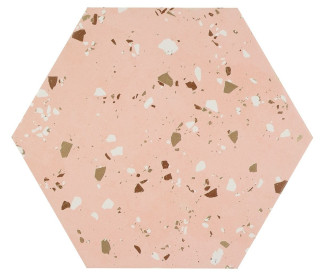 Apavisa South Pink Natural Hexagon 25x29