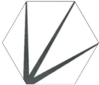 Apavisa Starline White Natural Hexagon 25x29