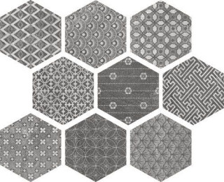 Ape Soft Hexagon Kendo mix Grey 26x23