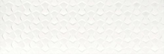 Ape Silk Origami White Rect 40x120