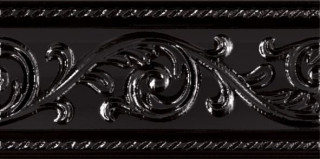 Carmen Caprichosa Cenefa Yara Negro 7,5х15