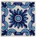 Cevica Antic Dec.Flor Azul Antic Blanco 13х13