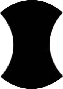Cevica Diavolo Liso Negro 21x15