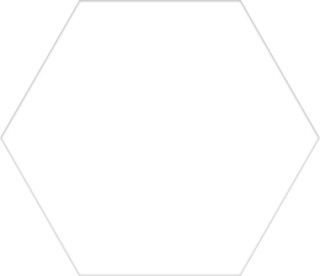 Codicer Basic White Hex 25 Hexagonal 25x22