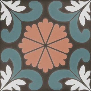 Dna Sync Flower Blue 15x15