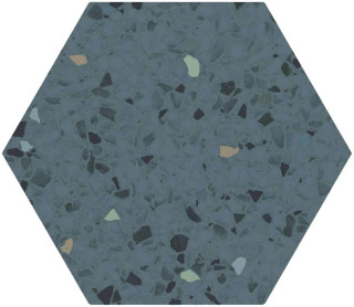 Ecoceramic Inspire Blue Hex 20x24