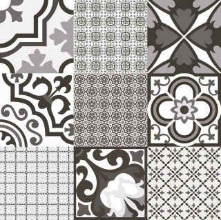 El-Molino Logos Negro Satin 58x58