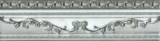 El-Molino Excelsior Plata-Blanco Cenefa 8x30