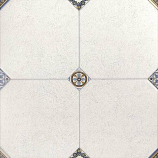 El-Molino Manises Decor Blanco 58x58