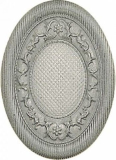 El-Molino Medallon Yute Plata-Perla 10x14