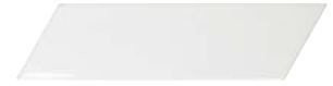 Equipe Chevron Wall White Left Matt 5.2x18.6