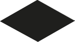 Equipe Rhombus Smooth Black Floor 14x24