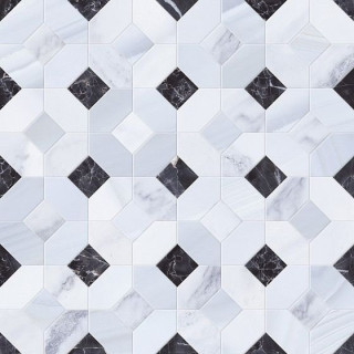 Gayafores Statuario Mosaico Abadía Perla 45х45