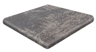 Gres De Aragon Metal Esquina Redondo 33 Black 33x33H1.8