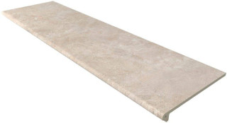 Gres De Aragon Peldano Redondo Petra Beige Liso 30x120