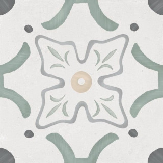 Harmony Sirocco Green Flower 9mm 22.3x22.3