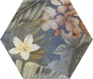 ITT Hibiscus Hexa Blue Matt 23,2x26,7