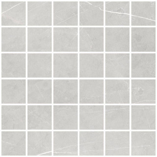Living Ceramics Allure Mosaic 55 Light Grey Soft 30x30