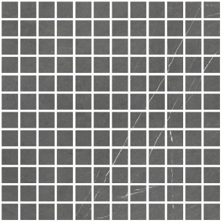 Living Ceramics Allure Mosaic 25 Anthracite Soft 30x30