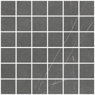 Living Ceramics Allure Mosaic 55 Anthracite Soft 30x30