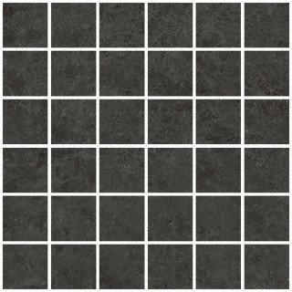 Living Ceramics Beren Black Mosaic 55 Natural 30x30