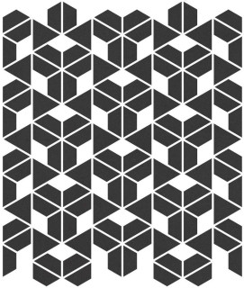 Living Ceramics Cava Black Mosaic. A. 22.8x27.8