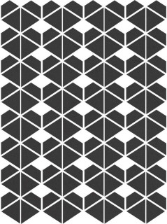Living Ceramics Cava Black Mosaic. D. 22.8x27.1